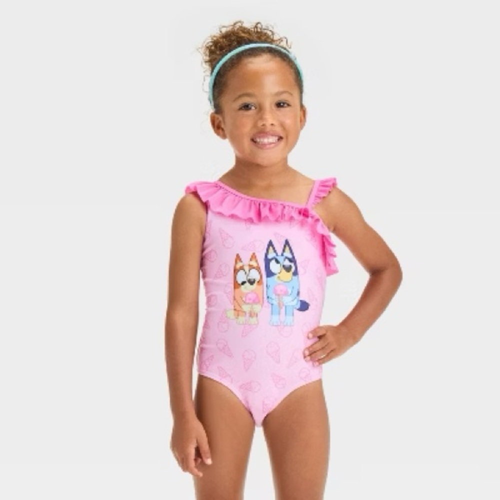 Girls Bluey One Piece Swimsuit NWT Summer Swim Baby Clothes